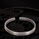 999 Sterling Silver Heart Sutra Protection Bracelet 999 Sterling Silver Heart Sutra Protection Bracelet