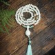 White Bodhi Seed Mala 108 Beads Protection Bracelet White Bodhi Seed Mala 108 Beads Protection Bracelet