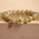 Green Jade Fu Character Luck Bracelet Green Jade Fu Character Luck Bracelet