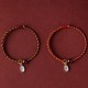 Red Gold Rope Lotus Peace Bracelet Red Gold Rope Lotus Peace Bracelet