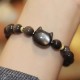 Gold & Silver Sheen Obsidian Lucky Cat Protection Bracelet Gold & Silver Sheen Obsidian Lucky Cat Protection Bracelet