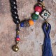 108 Beads Ebony Wood Dzi Bead Balance Bracelet 108 Beads Ebony Wood Dzi Bead Balance Bracelet