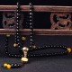 108 Black Obsidian Lotus Fulfillment Mala Bracelet 108 Black Obsidian Lotus Fulfillment Mala Bracelet