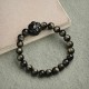 Gold & Silver Sheen Obsidian Lucky Cat Protection Bracelet Gold & Silver Sheen Obsidian Lucky Cat Protection Bracelet