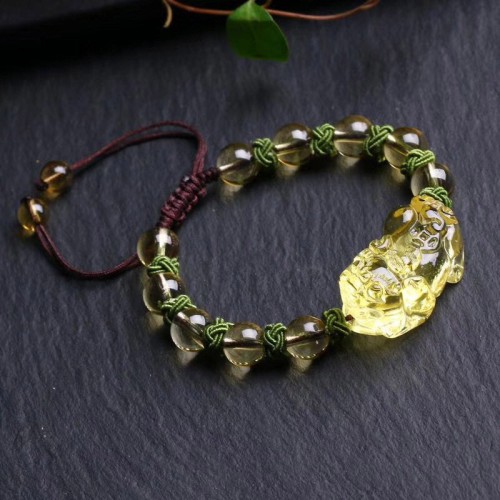 Citrine Pixiu Wealth Protection Bracelet