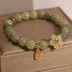 Green Jade Fu Character Luck Bracelet Green Jade Fu Character Luck Bracelet