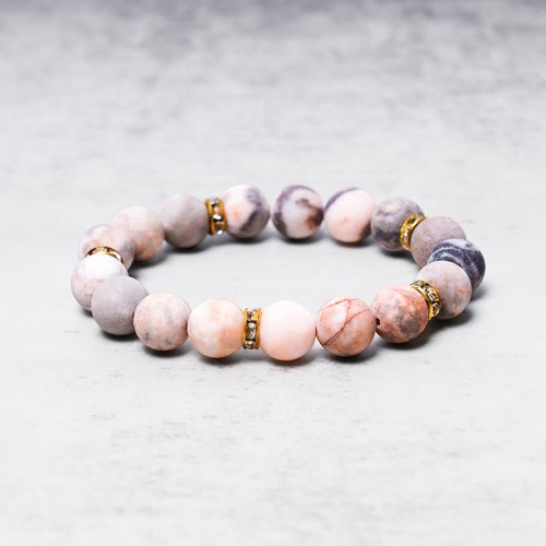 Zebra Jasper Stress Healing Bracelet Zebra Jasper Stress Healing Bracelet