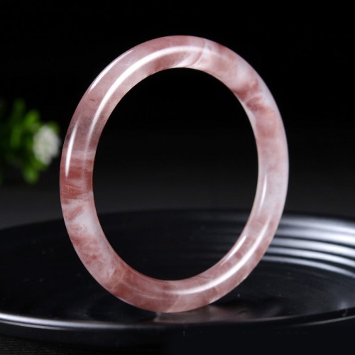 Purple Jade Happiness Protection Bangle