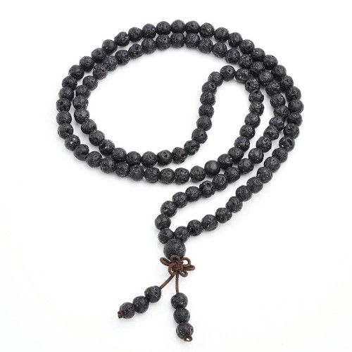 Lava Rock 108 Beads Protection Bracelet Lava Rock 108 Beads Protection Bracelet