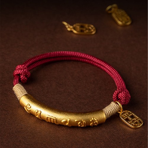 999 Silver Om Mani Padme Hum Luck Bracelet 999 Silver Om Mani Padme Hum Luck Bracelet