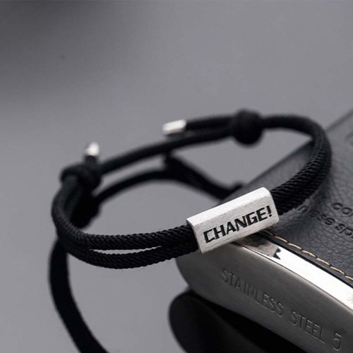 925 Silver Letter Engraving Blessing Bracelet 925 Silver Letter Engraving Blessing Bracelet