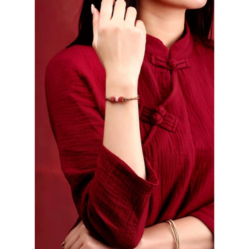 Dunhuang Color Luck Braid String Bracelet