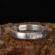 999 Sterling Silver Buddha Head Heart Sutra Serenity Bangle 999 Sterling Silver Buddha Head Heart Sutra Serenity Bangle