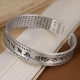 999 Sterling Silver Om Mani Padme Hum Lotus Wisdom Bangle 999 Sterling Silver Om Mani Padme Hum Lotus Wisdom Bangle