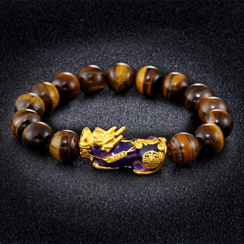 Tibetan Tiger Eye Feng Shui Bracelet Tibetan Tiger Eye Feng Shui Bracelet