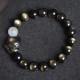 Rainbow Obsidian Fox Healing Bracelet (Gold & Silver Sheen) Rainbow Obsidian Fox Healing Bracelet (Gold & Silver Sheen)
