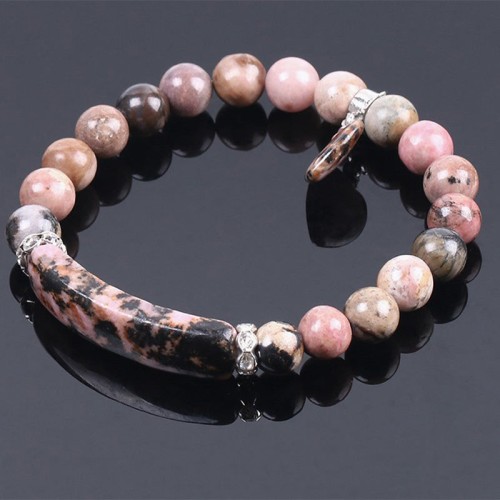 Rhodonite Love Heart Healing Bracelet Rhodonite Love Heart Healing Bracelet