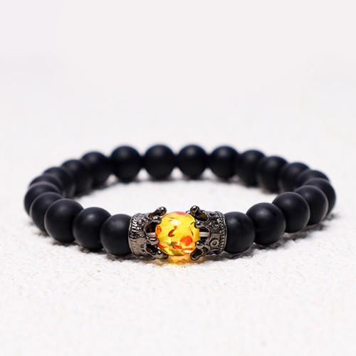 King & Queen Crown Healing Couple Bracelet King & Queen Crown Healing Couple Bracelet