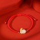 925 Silver Rabbit Hetian White Jade Luck Bracelet 925 Silver Rabbit Hetian White Jade Luck Bracelet