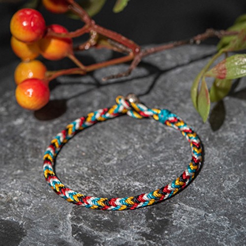 Five Color Thread Protection Braided Bracelet Five Color Thread Protection Braided Bracelet