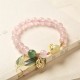 Year of the Rabbit Pink Crystal Bunny Love Bracelet Year of the Rabbit Pink Crystal Bunny Love Bracelet