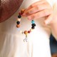 Bodhi Seed Agate Wisdom Harmony Wrist Mala Bodhi Seed Agate Wisdom Harmony Wrist Mala