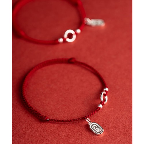 Silver Lucky Lotus Peace Bracelet