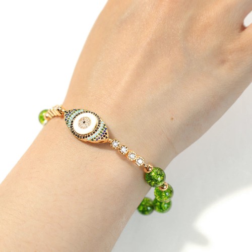 Peridot Evil Eye Abundance Bracelet Peridot Evil Eye Abundance Bracelet