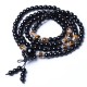 108 Beads Black Obsidian Tiger Eye Mala Bracelet 108 Beads Black Obsidian Tiger Eye Mala Bracelet