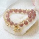 Rose Quartz Elephant Healing Charm Bracelet Rose Quartz Elephant Healing Charm Bracelet