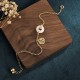 White Jade Double Happiness Bracelet
