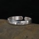 999 Sterling Silver Buddha Head Heart Sutra Serenity Bangle 999 Sterling Silver Buddha Head Heart Sutra Serenity Bangle