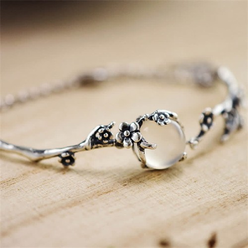 Plum Blossom Chalcedony Positive Bracelet Plum Blossom Chalcedony Positive Bracelet