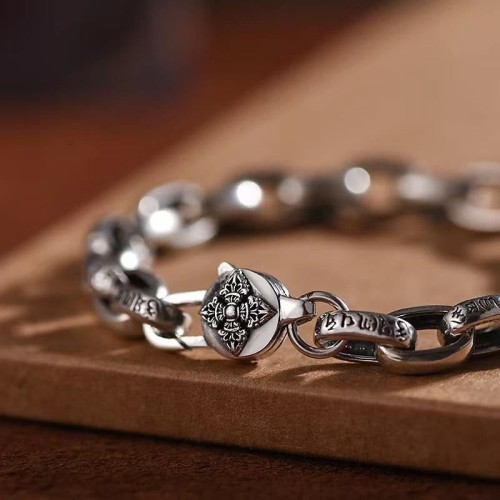 Om Mani Padme Hum Double Dorje Copper Bracelet Om Mani Padme Hum Double Dorje Copper Bracelet