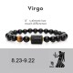 Zodiac Black Onyx Adjustable Bracelet Zodiac Black Onyx Adjustable Bracelet