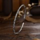 925 Sterling Silver Vines Engraved Protection Bangle 925 Sterling Silver Vines Engraved Protection Bangle