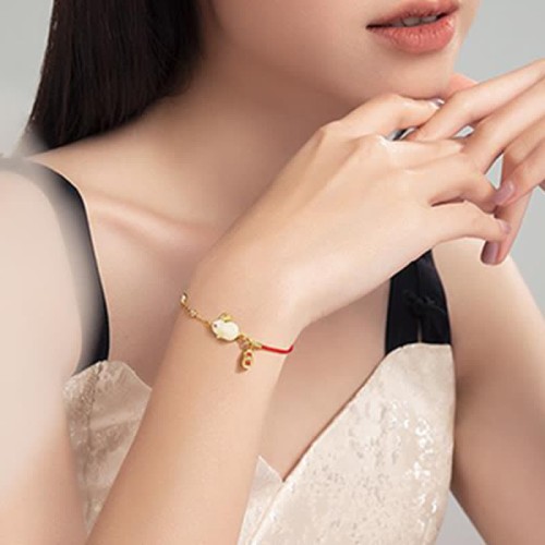 Rabbit White Jade Happiness Bracelet Rabbit White Jade Happiness Bracelet