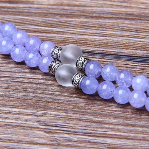 Purple Jasper Bead Strength Mala Bracelet Purple Jasper Bead Strength Mala Bracelet
