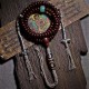 Tibetan Bodhi Seed Dzi Bead Copper Dorje Bracelet Tibetan Bodhi Seed Dzi Bead Copper Dorje Bracelet