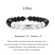 Zodiac Frosted Stone White Turquoise Bracelet Zodiac Frosted Stone White Turquoise Bracelet