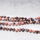 108 Mala Beads Rhodonite Lotus Compassion Bracelet 108 Mala Beads Rhodonite Lotus Compassion Bracelet