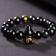 Rainbow Obsidian Gourd Om Mani Padme Hum Bracelet Rainbow Obsidian Gourd Om Mani Padme Hum Bracelet