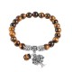 Natural Gemstone Tree of Life Lucky Charm Bracelet