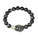 Rainbow Obsidian Fox Healing Bracelet (Gold & Silver Sheen) Rainbow Obsidian Fox Healing Bracelet (Gold & Silver Sheen)