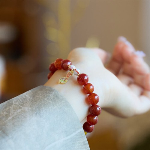 Red Agate Peace Talisman Confidence Bracelet Red Agate Peace Talisman Confidence Bracelet