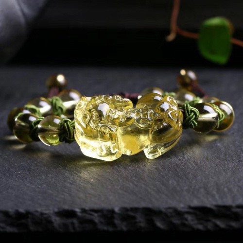 Citrine Pixiu Wealth Protection Bracelet