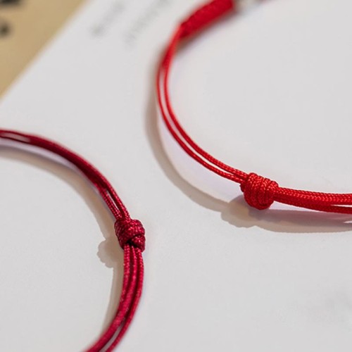 925 Silver Luck Bead Red String Braided Bracelet 925 Silver Luck Bead Red String Braided Bracelet