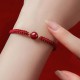 Lucky Cinnabar Bead Red String Bracelet