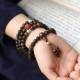 108 Mala Beads Agarwood Red Agate Turquoise Peace Bracelet 108 Mala Beads Agarwood Red Agate Turquoise Peace Bracelet