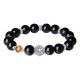 925 Silver Black Obsidian Eye of Providence Bracelet 925 Silver Black Obsidian Eye of Providence Bracelet